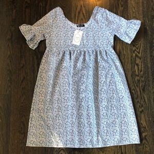 NWT Coer Du Vague floral babydoll dress Small